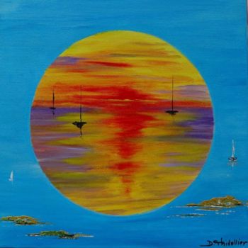 「TOUR DU MONDE」というタイトルの絵画 Dominique Thivollierによって, オリジナルのアートワーク