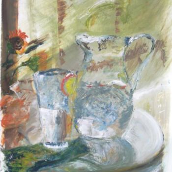 Peinture intitulée "Carafe" par Nathalie Torrents, Œuvre d'art originale