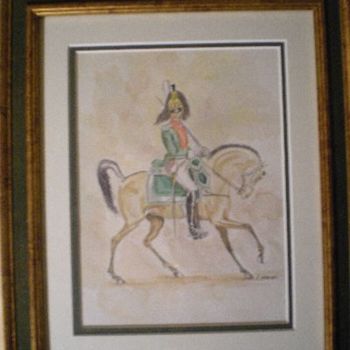 Peinture intitulée ""lieutenant colonel…" par Lionel Vanadia, Œuvre d'art originale