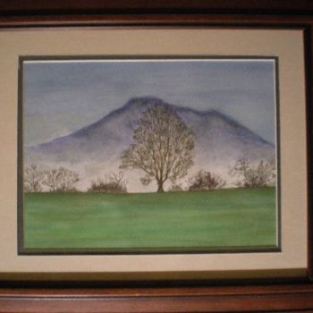 Peinture intitulée ""brumes provençales"" par Lionel Vanadia, Œuvre d'art originale