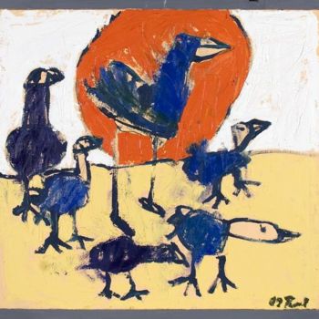 Painting titled "sunset" by Tuul, Original Artwork