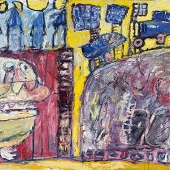 Painting titled "agronome" by Tuul, Original Artwork