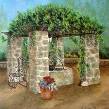 Schilderij getiteld "St Clement's Castle" door Allegretto, Origineel Kunstwerk, Acryl