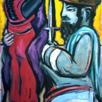 Painting titled "The Guardian" by Bradley Owen, Original Artwork, Oil
