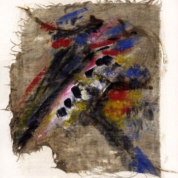 Textile Art titled "prière 3" by Anne Guerrant, Original Artwork, Thread