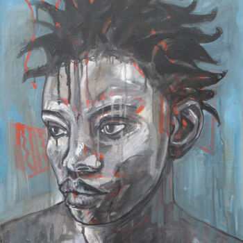 Malerei mit dem Titel "looking through the…" von Gary Frier, Original-Kunstwerk, Öl