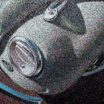 Ζωγραφική με τίτλο "Fusca Branco" από Mauro Soares, Αυθεντικά έργα τέχνης, Λάδι