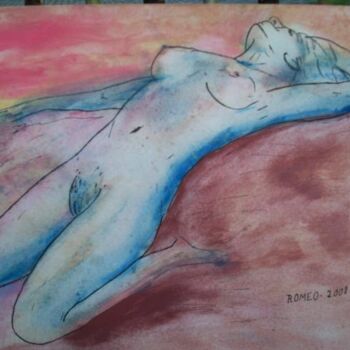 Pintura intitulada "Desenho colorido" por Romeo Zanchett, Obras de arte originais