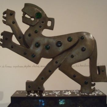 Escultura titulada "Serie Danza de Nahu…" por Maga, Obra de arte original