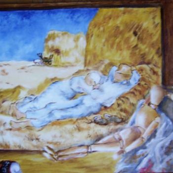 Ζωγραφική με τίτλο "le repos chez Van G…" από Géraldine Streichert, Αυθεντικά έργα τέχνης, Λάδι