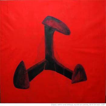 Peinture intitulée "object, within and…" par Raj Kumar Mazinder, Œuvre d'art originale, Huile