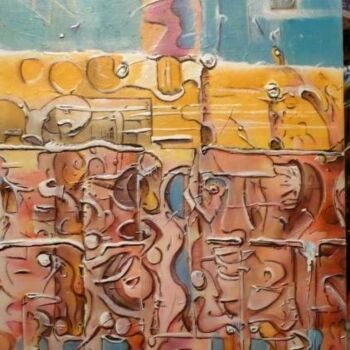 Painting titled "SINFONIA" by Leonardus Aarts, Original Artwork, Oil