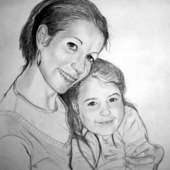 Malerei mit dem Titel "TENDRESSE" von Catherine Wernette, Original-Kunstwerk
