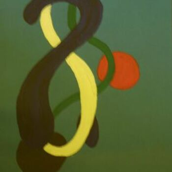 Pittura intitolato ""DARK AVENGER"" da Elaine Beverley Tyrrell, Opera d'arte originale, Olio