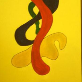 Painting titled ""SNAKES"" by Elaine Beverley Tyrrell, Original Artwork, Oil
