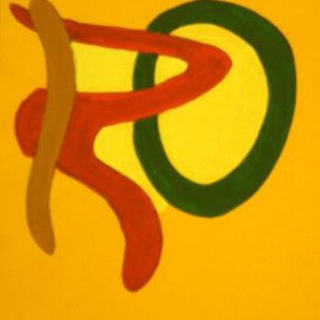 Ζωγραφική με τίτλο ""SINUOUS"" από Elaine Beverley Tyrrell, Αυθεντικά έργα τέχνης
