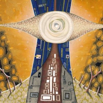 Dessin intitulée "Io ho ho" par Viktor Mazhlekov, Œuvre d'art originale