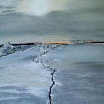 Peinture intitulée "La banquise" par Sim13, Œuvre d'art originale
