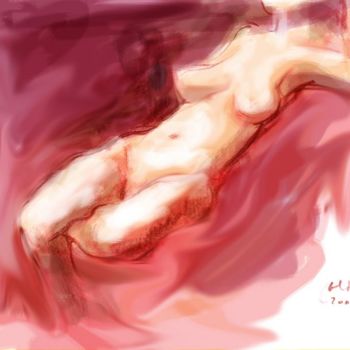 Drawing titled "nu-3c__pia.jpg" by Aldo Luiz De Paula Fonseca, Original Artwork