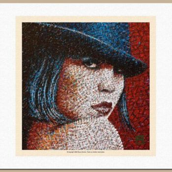 Painting titled "Aline II" by Mauro Soares, Original Artwork, Oil