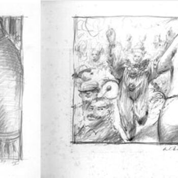 Drawing titled "daseriepenultimocar…" by Aldo Luiz De Paula Fonseca, Original Artwork