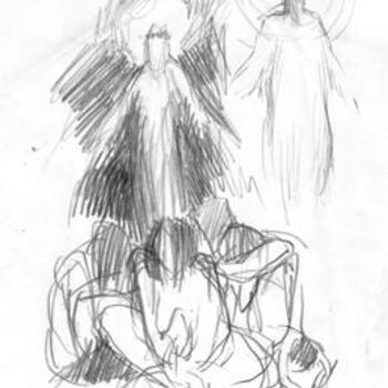 Drawing titled "Jesuseasmulheres1.j…" by Aldo Luiz De Paula Fonseca, Original Artwork