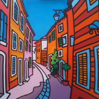 Peinture intitulée "A l'heure de la sie…" par Gwendoline Pieters, Œuvre d'art originale, Huile Monté sur Châssis en bois