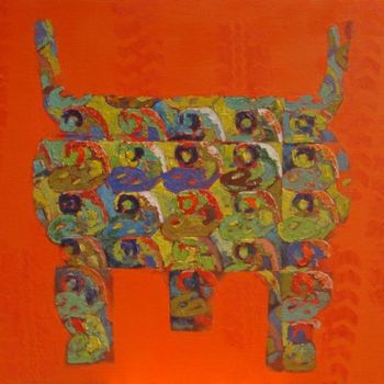 「无限江山    Unlimited J…」というタイトルの絵画 Dongsheng Guanによって, オリジナルのアートワーク, オイル