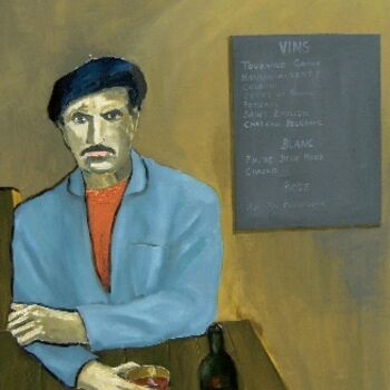 Painting titled "Le Buveur de Saint…" by Reginald Gray, Original Artwork