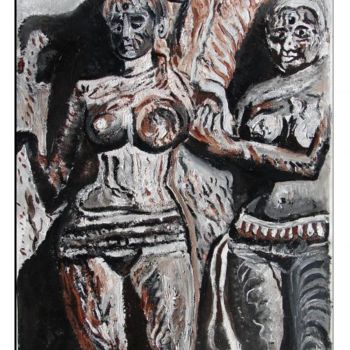 Painting titled "tripple jlenion of…" by Anandswaroop Manchiraju, Original Artwork, Acrylic