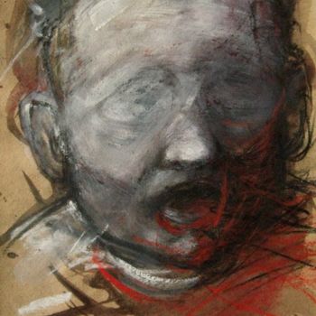 Ζωγραφική με τίτλο "Portrait d'Antonin…" από Claude Duvauchelle, Αυθεντικά έργα τέχνης, Ακρυλικό