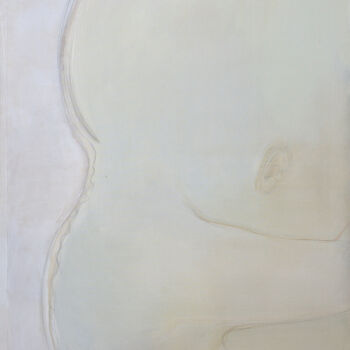 Malerei mit dem Titel "Human III" von Dita Lūse, Original-Kunstwerk, Öl Auf Keilrahmen aus Holz montiert