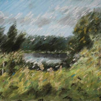 Drawing titled "Lake II" by Tomas Jokubonis Jr, Original Artwork