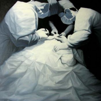 Painting titled "2005" by Meng Zhang, Original Artwork, Oil