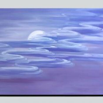 Painting titled "《乌云遮月》 -油画 约240cm.8…" by Meng Zhang, Original Artwork, Oil