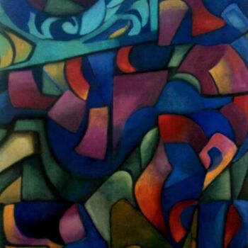 Peinture intitulée "vol pour toi" par Frédérique Manley, Œuvre d'art originale, Huile