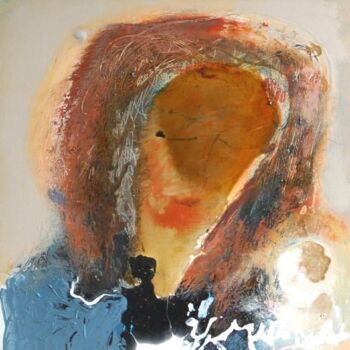 Malerei mit dem Titel "madonna UA" von Ilgvars Zalans, Original-Kunstwerk, Öl