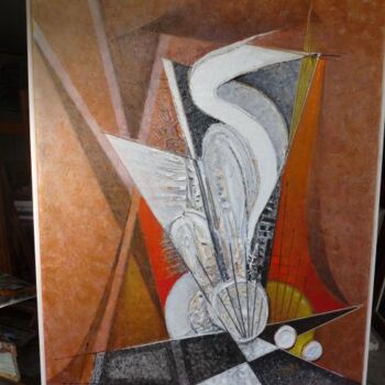 Peinture intitulée "Cormoran" par Pierre Baldi, Œuvre d'art originale