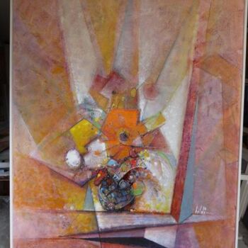 Peinture intitulée "Explosion colorée" par Pierre Baldi, Œuvre d'art originale