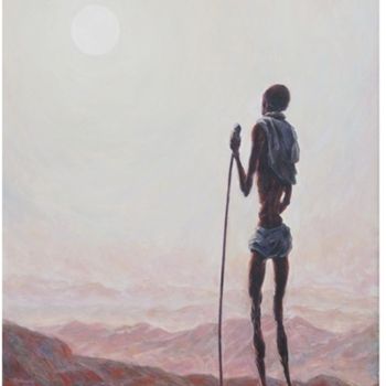 Painting titled "En busca del camino" by Mykola Borysov Kraev, Original Artwork