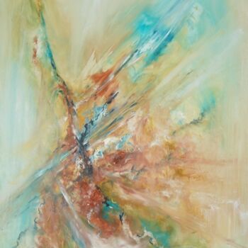 Peinture intitulée "La vitesse de la lu…" par Elisa Cook Benbassat Bassat, Œuvre d'art originale, Huile