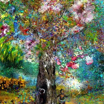 数字艺术 标题为“CYCLE OF LIFE 3” 由Pal Sarkozy Werner Hornung, 原创艺术品