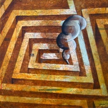 Malarstwo zatytułowany „LABYRINTH 3050” autorstwa Marcelo Novo, Oryginalna praca