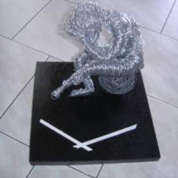 Sculpture intitulée "Le repli" par Vanya, Œuvre d'art originale
