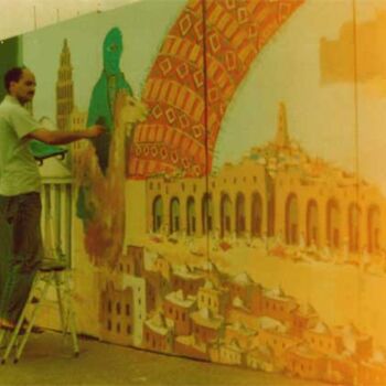 Peinture intitulée "Travaux de decorati…" par M'Hamed Saci, Œuvre d'art originale