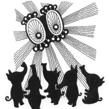 Drawing titled "Глаза" by Lesia Kara Kotsia, Original Artwork