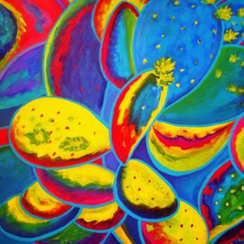 Peinture intitulée "CHUMBERRA" par Catherine Wernette, Œuvre d'art originale, Huile