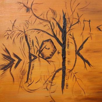 Peinture intitulée "BRINDILLES" par Dany Champeme, Œuvre d'art originale