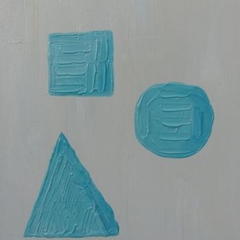 Peinture intitulée "DE GLACE" par Dany Champeme, Œuvre d'art originale, Huile