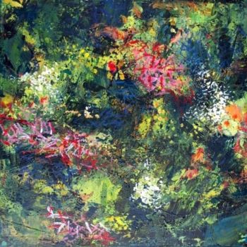 Peinture intitulée "Mares - 4 toiles as…" par Catherine Martel, Œuvre d'art originale, Acrylique